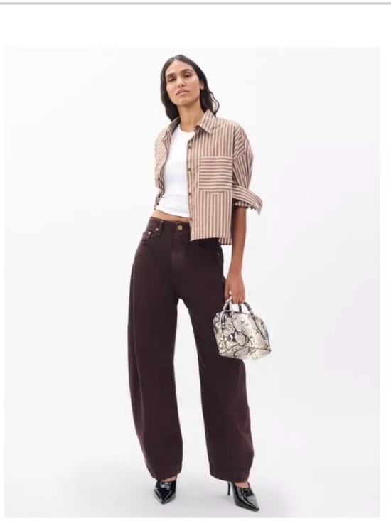 rag & bone Denim - Rag and Bone Charlie Barrel Jeans in Espresso